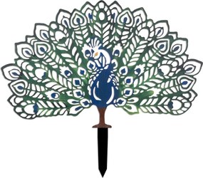 Peacock fém kerti dísztárgy, 60×38 cm – TR565TNL1260