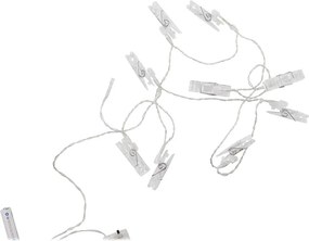 CLIP ART LED égősor USB csatlakozóval, csipesz 10 égővel
