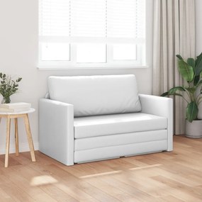 Földi kanapéágy 2 az 1-ben Fehér 124x71x78 cm Műbőr