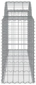 50 db íves horganyzott vas gabion kosár 200x50x80/100 cm