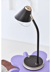 Immax 08972L - FINCH LED asztali lámpa, 9W, 12cm, szürke/krom, dimmelhető