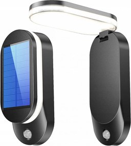 LED-es napelemes kerti lámpa Homlokzati lámpa Fali lámpa IP65 Mozgásérzékelő