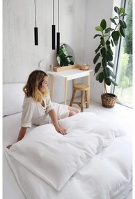 Fehér kétszemélyes muszlin ágyneműhuzat 200x200 cm Plain Muslin – Butter Kings