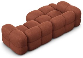 Téglavörös sarokkanapé (bal oldali-heverő résszel) Loretto – Cosmopolitan Design