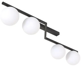 NATON mennyezeti lámpa 4xE14/10W/230V fekete/fehér