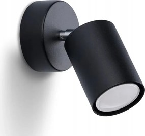 Sollux Lemmi fali lámpa, fekete cső