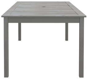 szürke tömör akácfa kerti asztal 200 x 100 x 75 cm