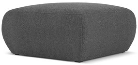 Sötétszürke buklé puff Molino – Micadoni Home
