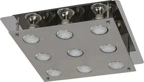 Rabalux beltéri mennyezeti lámpa gu10 9x15w füstszínű naomi