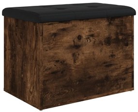 füstös tölgy színű szerelt fa tárolópad 62 x 42 x 45 cm