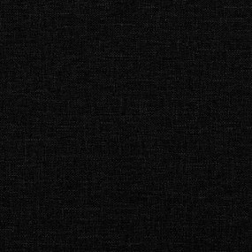 fekete szövet fejtámla párna 80 cm