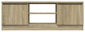 sonoma tölgy színű TV-szekrény ajtóval 102 x 30 x 36 cm