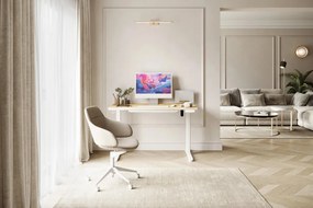 Newai állítható magasságú elektromos íróasztal, 120x60cm, bézs