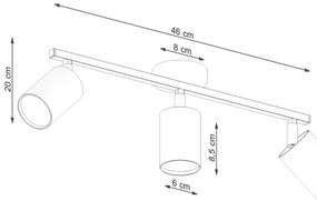 Sollux SL.1125 - Spotlámpa LEMMI 3xGU10/40W/230V fehér