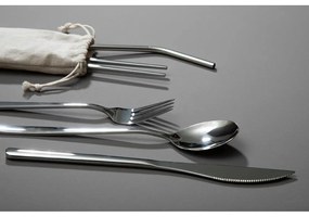 Ezüstszínű rozsdamentes acél evőeszköz készlet 6 db-os Mimo – Premier Housewares
