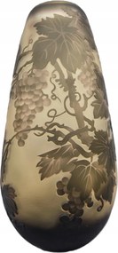 Üveg váza Flakon zöld barna Dekoráció színes váza Ajándék