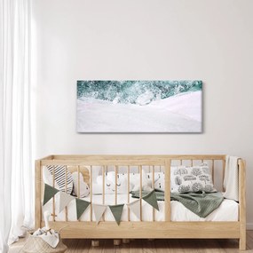 Kép - Türkiz absztrakció (120x50 cm)