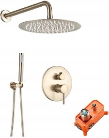 Falsík alatti zuhanyszett arany -arany Matt 25