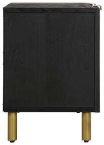 fekete szerelt fa TV-szekrény 105 x 33 x 46 cm