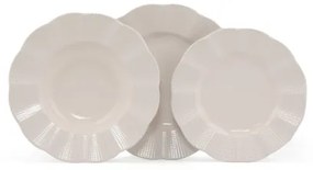 18 darabos fehér porcelán étkészlet