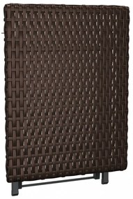 barna összecsukható polyrattan asztal 45x35x32 cm