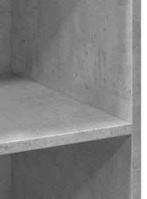 betonszürke szerelt fa magasszekrény 70 x 41 x 185 cm