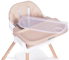 Gyerek etetőszék 2 az 1-ben bézs