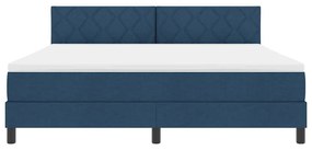 Boxspring ágy matraccal matracmal Kék 180 x 200 cm szövet