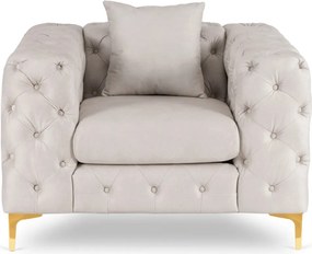 SORRENTO 1S fotel, krém bársony