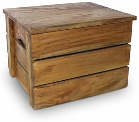 vidaXL 2 részes tömör mahagóni fa tárolóláda szett