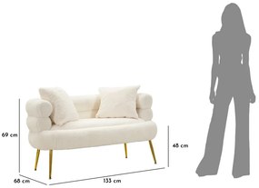 Soffy plus kanapé párnákkal 133x68x69cm