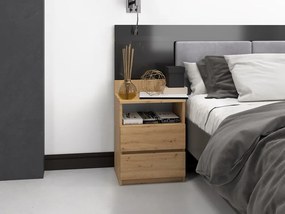 Shannan M1 éjjeliszekrény, 40x59x32 cm, tölgy