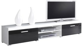 TV szekrény/asztal MA8 Mambo (fehér + fényes fekete). 1070581