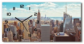 Négyszögletes üvegóra vízszintesen New york-i járat madár pl_zsp_60x30_f_133162590