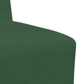 dzsungel zöld kordbársony szövet kanapéfotel 55 cm
