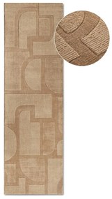 Bézs kézi szövésű gyapjú futószőnyeg 80x250 cm Alexis – Villeroy&amp;Boch