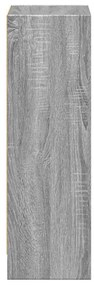 szürke sonoma színű szerelt fa könyvespolc 40 x 24 x 76 cm
