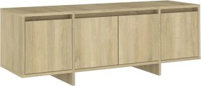 vidaXL sonoma tölgy színű szerelt fa fali TV-szekrény 120x30x40,5 cm