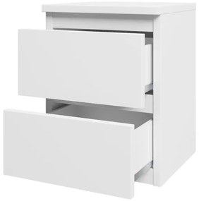 Éjjeliszekrény MALWA 40x40 cm matt fehér