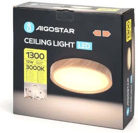 Aigostar - LED Mennyezeti lámpa LED/12W/230V 3000K átm. 26,3 cm