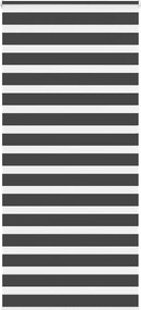vidaXL zebrafüggönnyel fekete szövetszélesség 105,9 cm poliészter