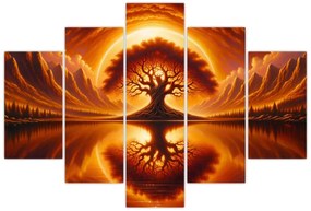 Kép – Fa a véres napban (150x105 cm)