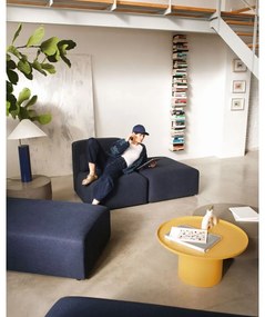 Mustársárga fém kerek dohányzóasztal ø 72 cm Fleksa – Kave Home