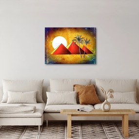 Festett egyiptomi piramisok képe (70x50 cm)