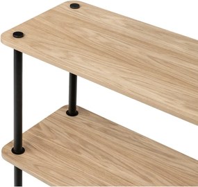 Natúr színű polcos állvány tölgyfa dekorral 80x127x35 cm Teidi – noo.ma