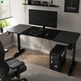 NERO állítható gamer asztal 140 × 60 cm