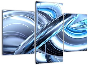 Kék absztrakció képe (90x60 cm)