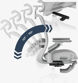 LeadPro Irodai forgószék, masszázs funkció, 3D deréktámasz és lábtartó, 4D fejtámla, háló, szürke