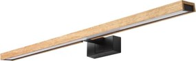 BRILAGI - LED fürdőszobai tükörvilágítás 3 az 1-ben WOODY MIRROR LED/15W/230V IP44 fekete/tölgy