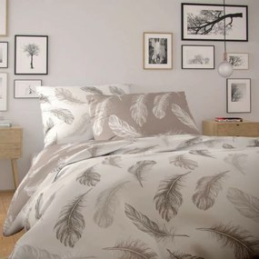 Kvalitex Nordic Shelby pamut ágyneműhuzat, bézs, 140 x 200 cm, 70 x 90 cm, 140 x 200 cm, 70 x 90 cm